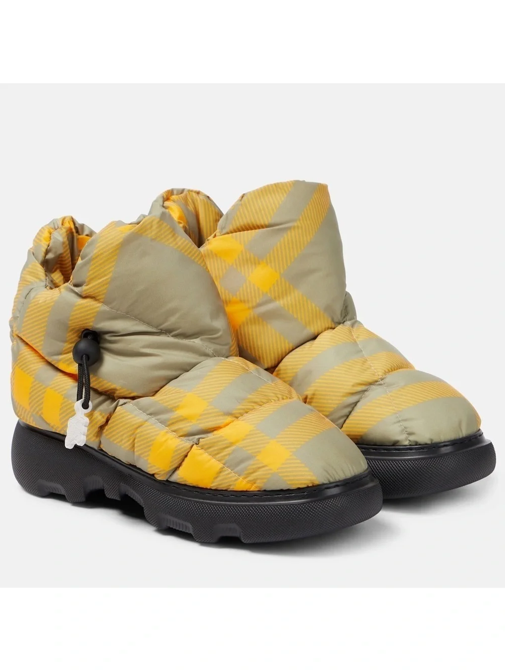 Burberry Check Pillow Padded Snow Boots, Size 40, NEW in Box with DustBag